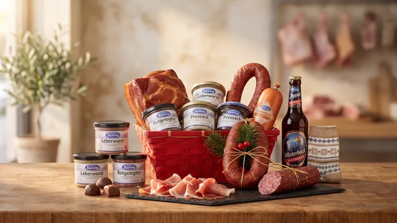 Geschenkboxen mit fränkischen Spezialitäten von Metzgerei Bumm