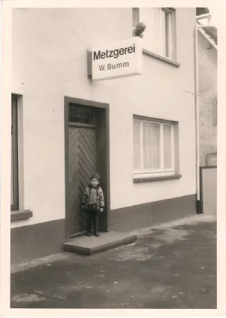 Historische Aufnahme Metzgerei Bumm seit 1850